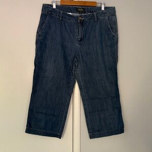 Eddie Bauer Dark Blue Cropped Jeans